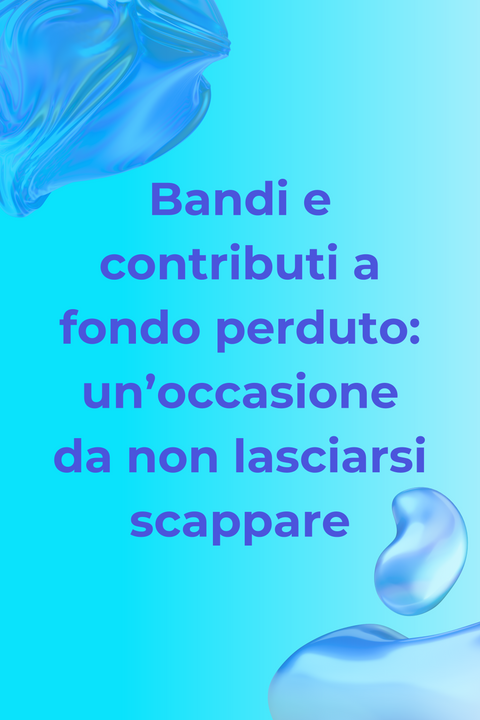 Bandi e contributi a fondo perduto: un’occasione da non lasciarsi scappare
